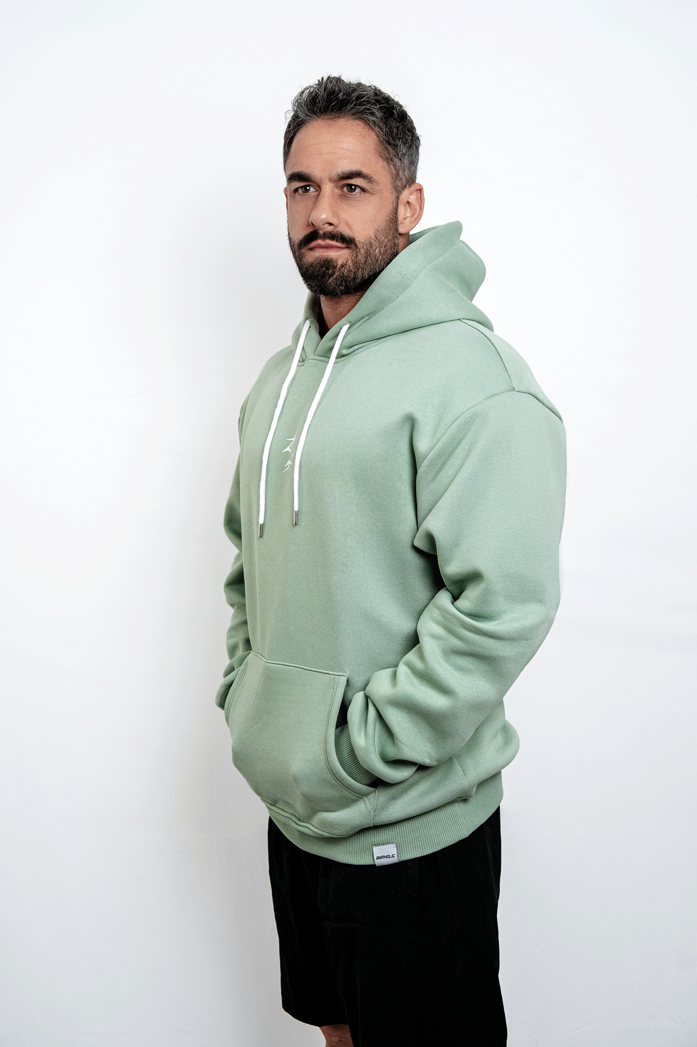 GYMHOLIC - Oversized Pullover for Women and Men – Aqua (Cloudhood Collection)