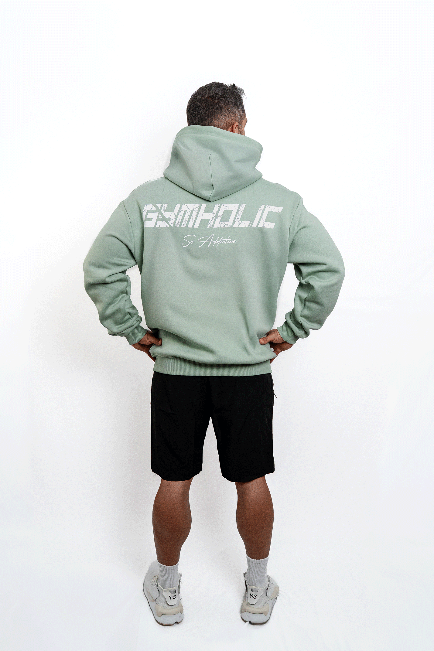 GYMHOLIC - Oversized Pullover for Women and Men – Aqua (Cloudhood Collection)