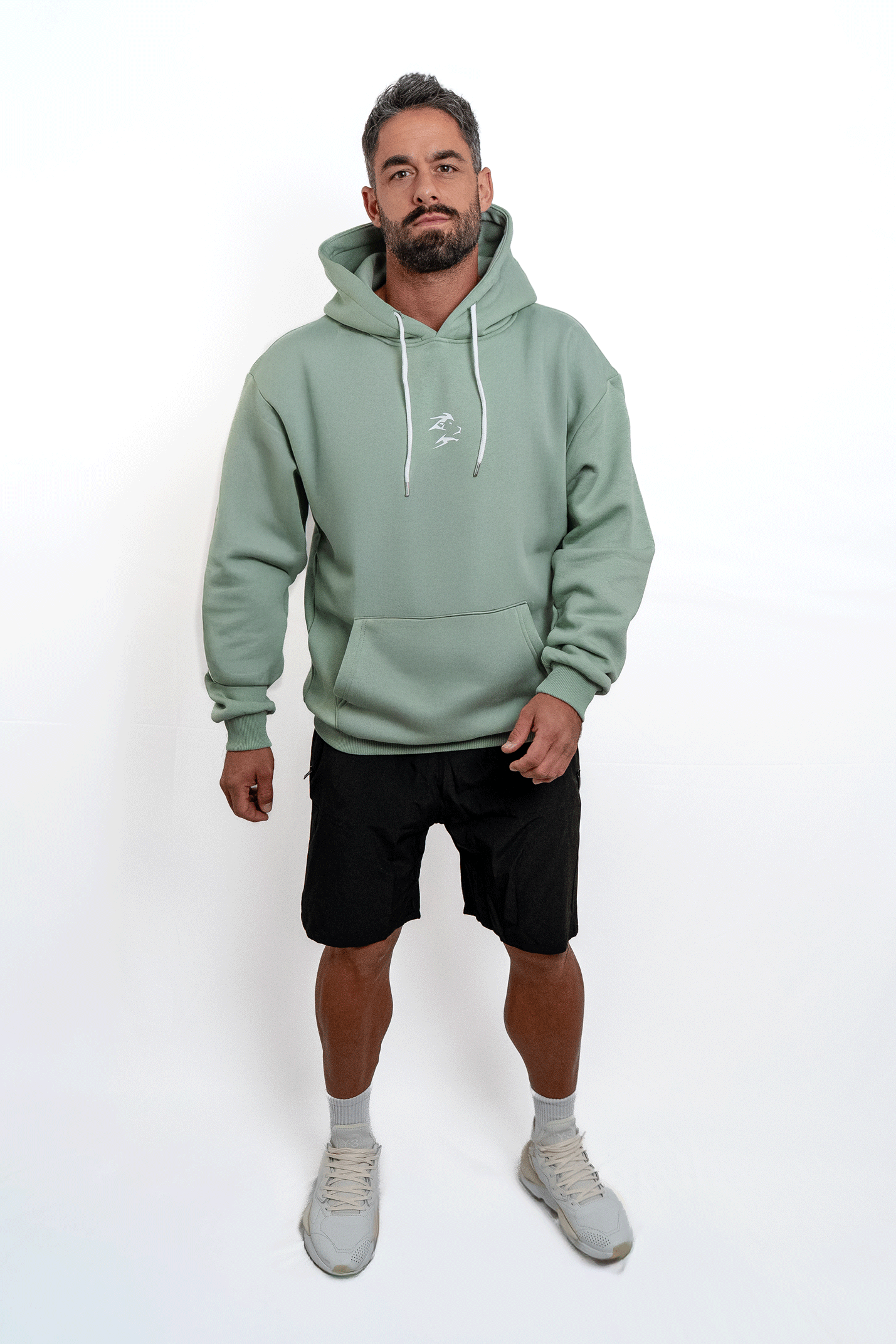GYMHOLIC - Oversized Pullover for Women and Men – Aqua (Cloudhood Collection)