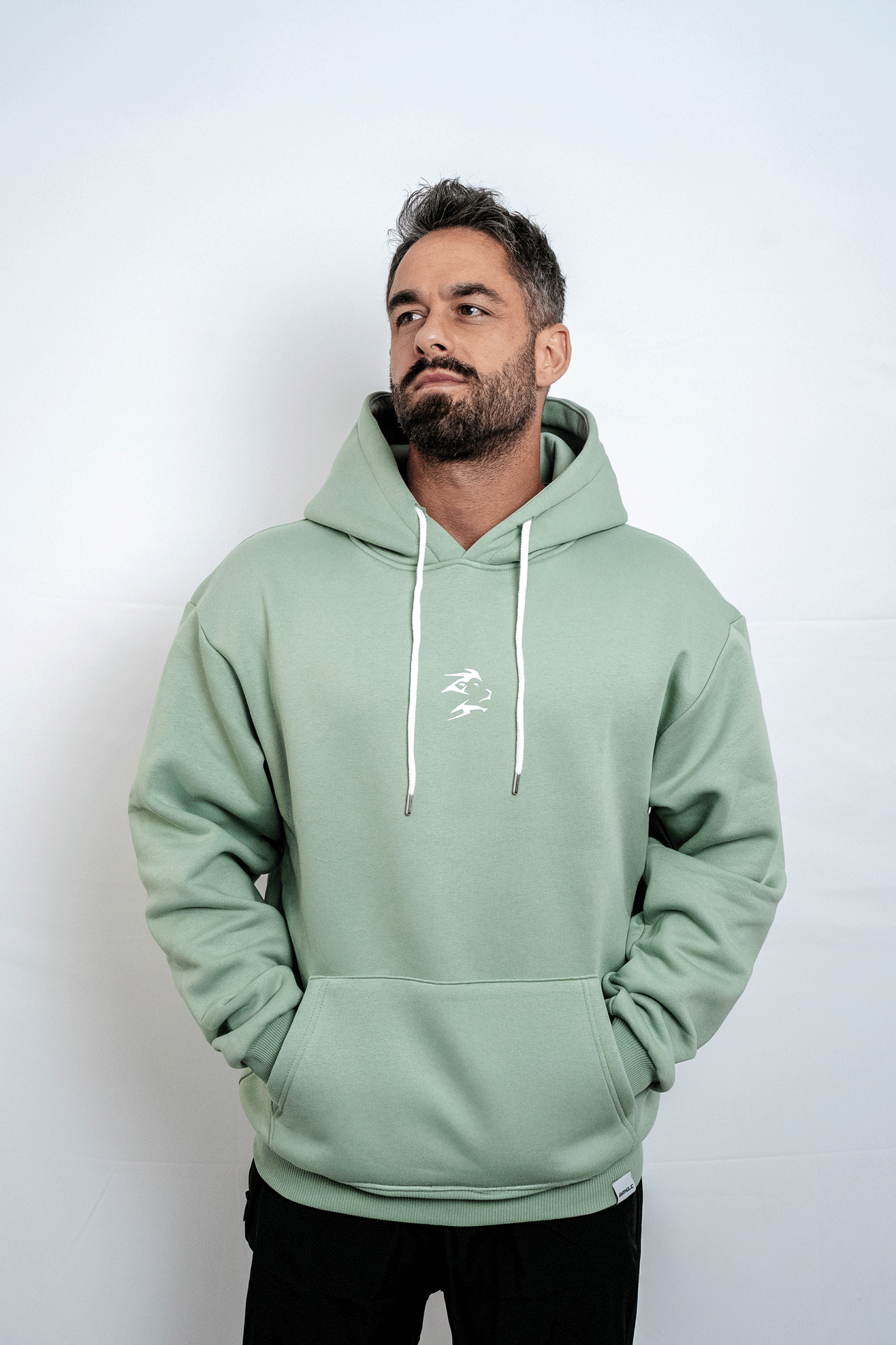 GYMHOLIC - Oversized Pullover for Women and Men – Aqua (Cloudhood Collection)