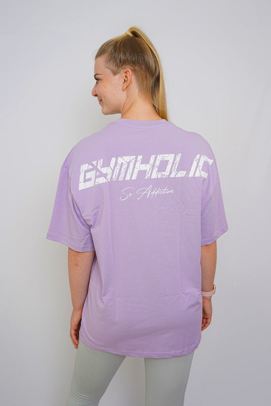 Oversized Fitness T-Shirt for Women – Light Purple (B-Free Collection)