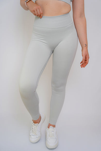 High-Waisted Yoga & Fitness Leggings for Women – Grey (Activeline Collection)