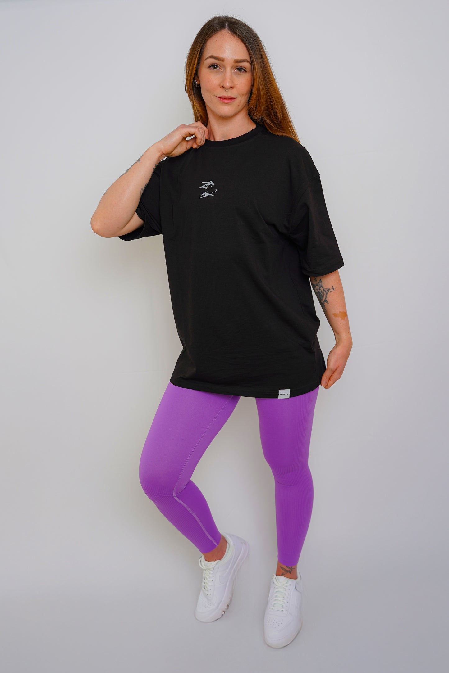 Oversized Fitness T-Shirt for Women – Schwarz (B-Free Collection)
