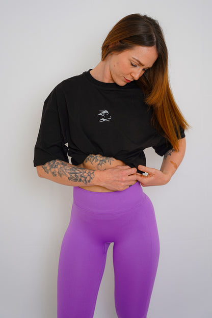 Oversized Fitness T-Shirt for Women – Schwarz (B-Free Collection)