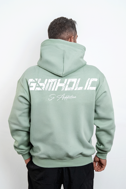 GYMHOLIC - Oversized Pullover for Women and Men – Aqua (Cloudhood Collection)