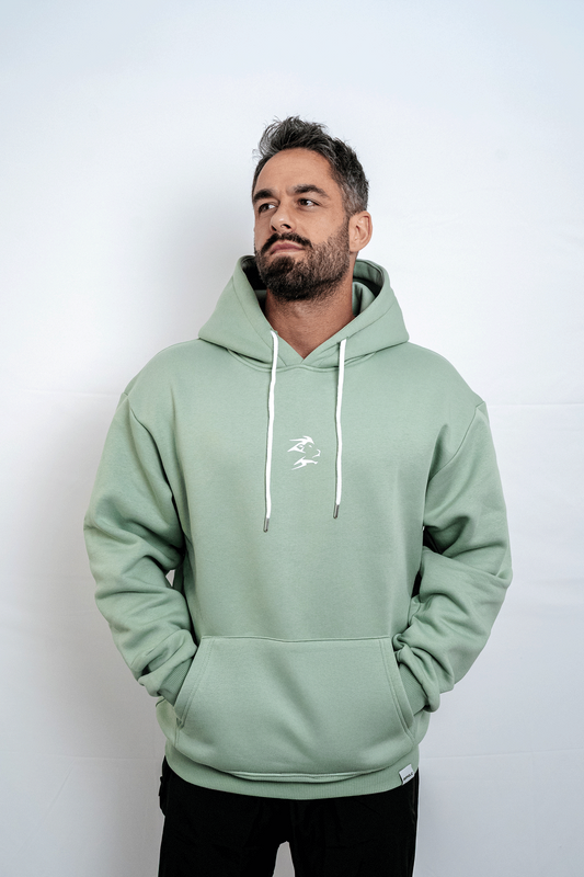 GYMHOLIC - Oversized Pullover for Women and Men – Aqua (Cloudhood Collection)